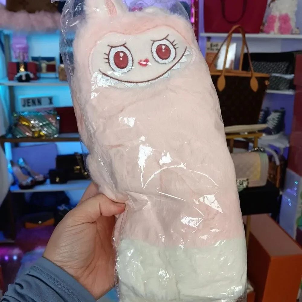 Pop Mart Pop Land Mokoko Furry Winter Pink Gloves